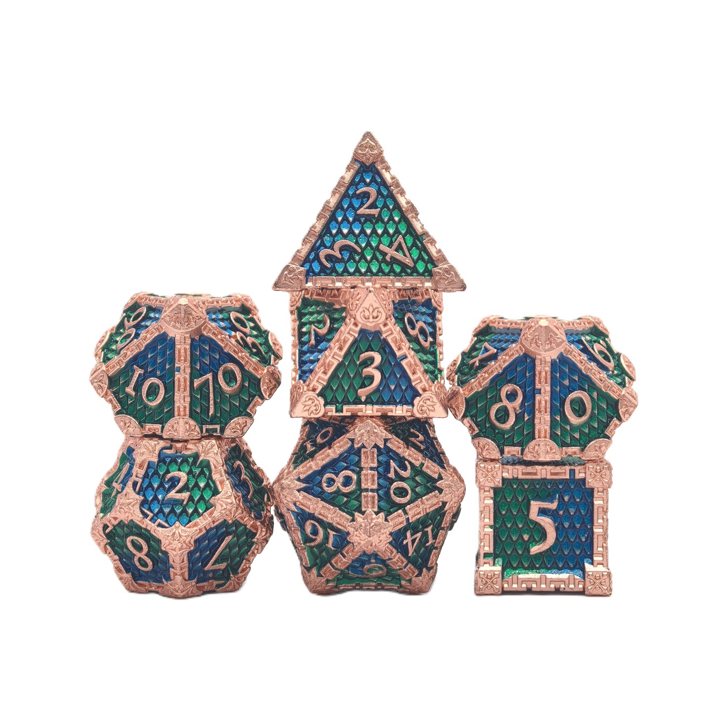 Dragon Scale Metal Dice Set
