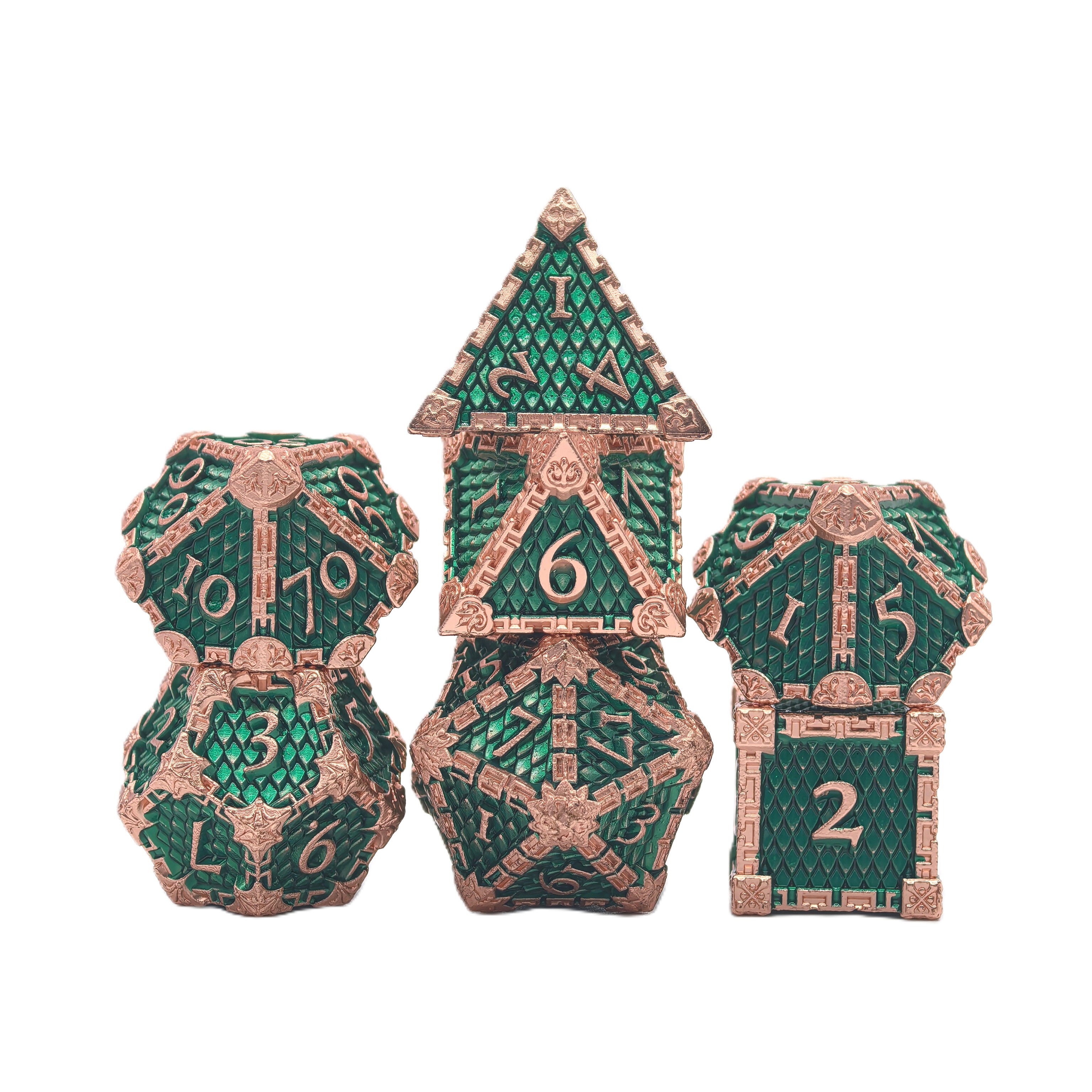 Dragon Scale Metal Dice Set