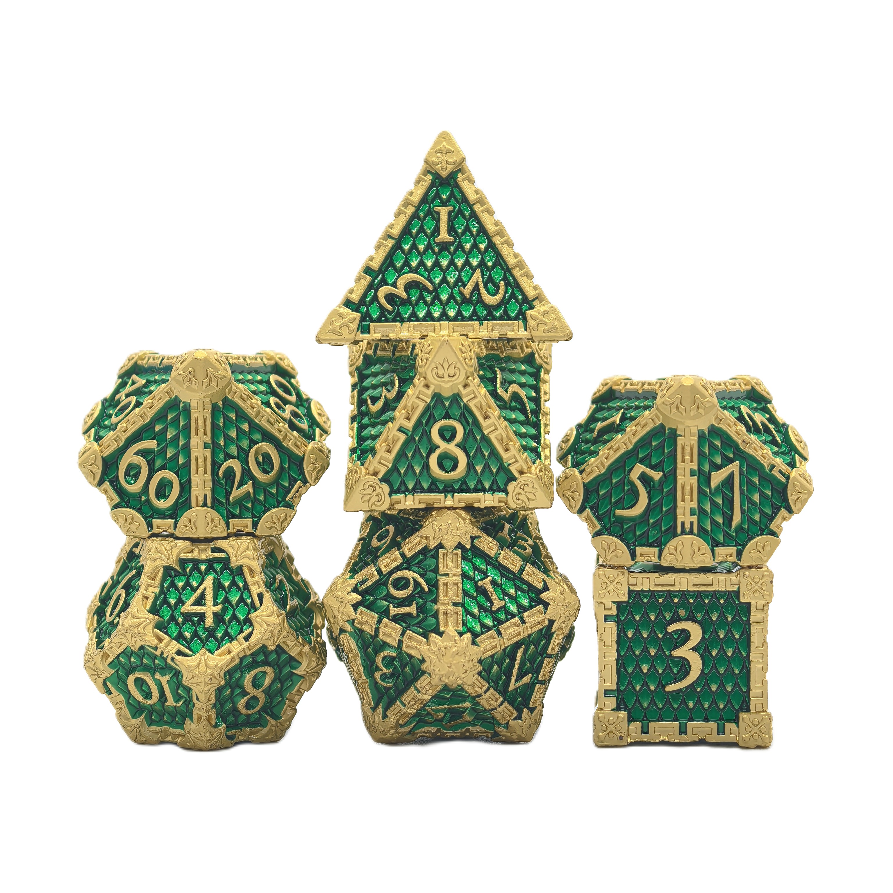 Dragon Scale Metal Dice Set