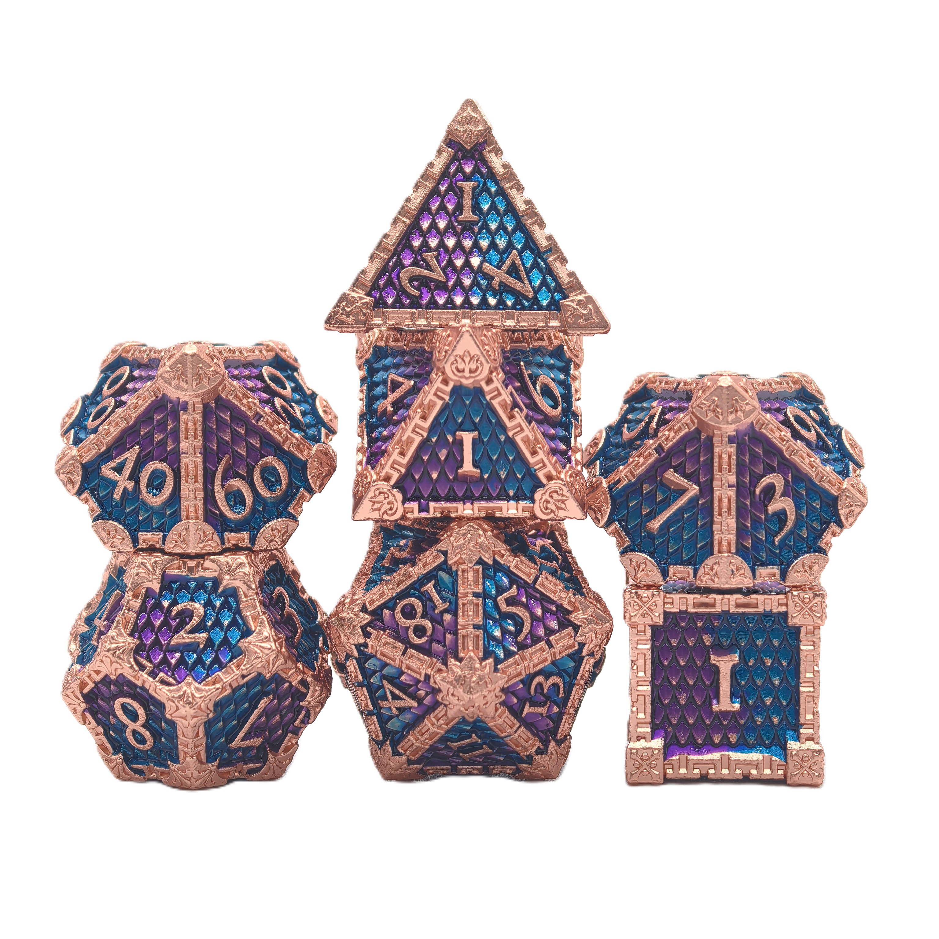Dragon Scale Metal Dice Set
