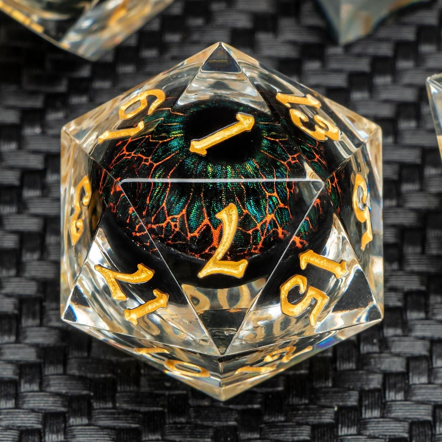 Dragon Eyeball  DND Sharp Resin Liquid  Dice Set