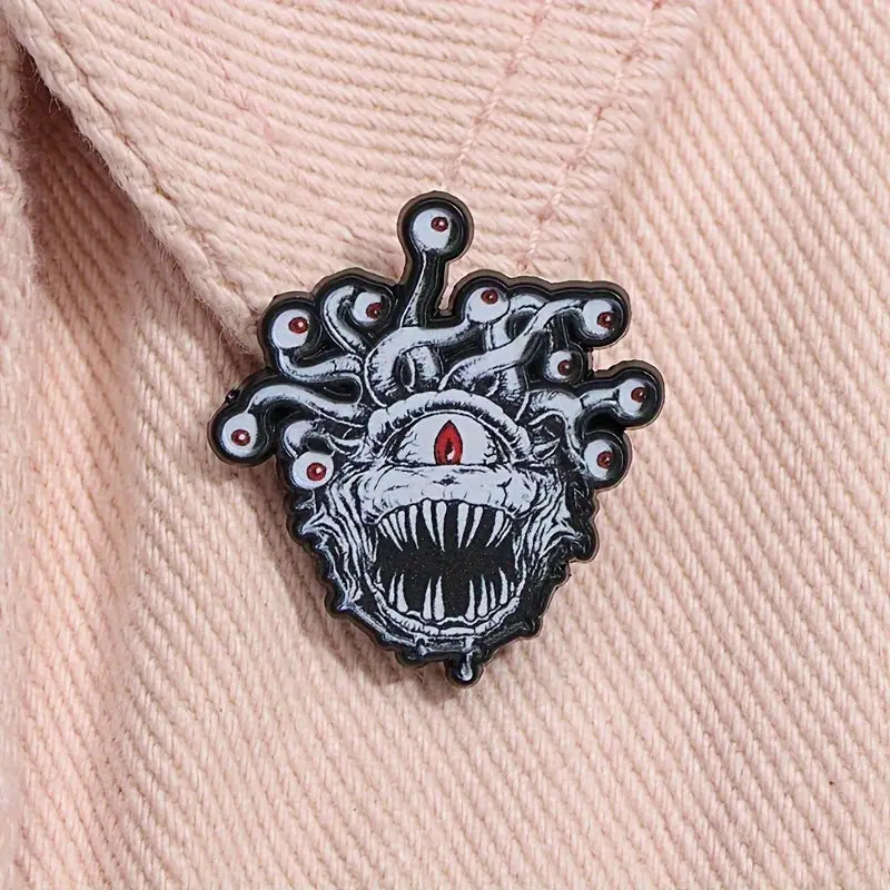 DND Horror Anime Pin Brooch