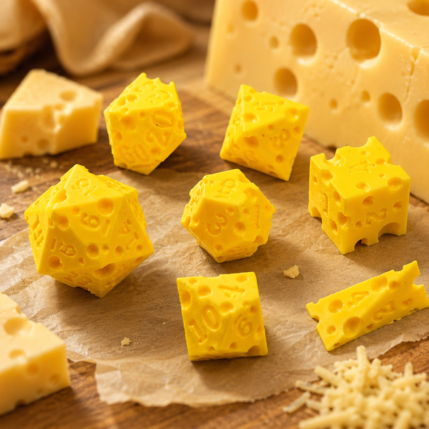 Cheese Dice Set