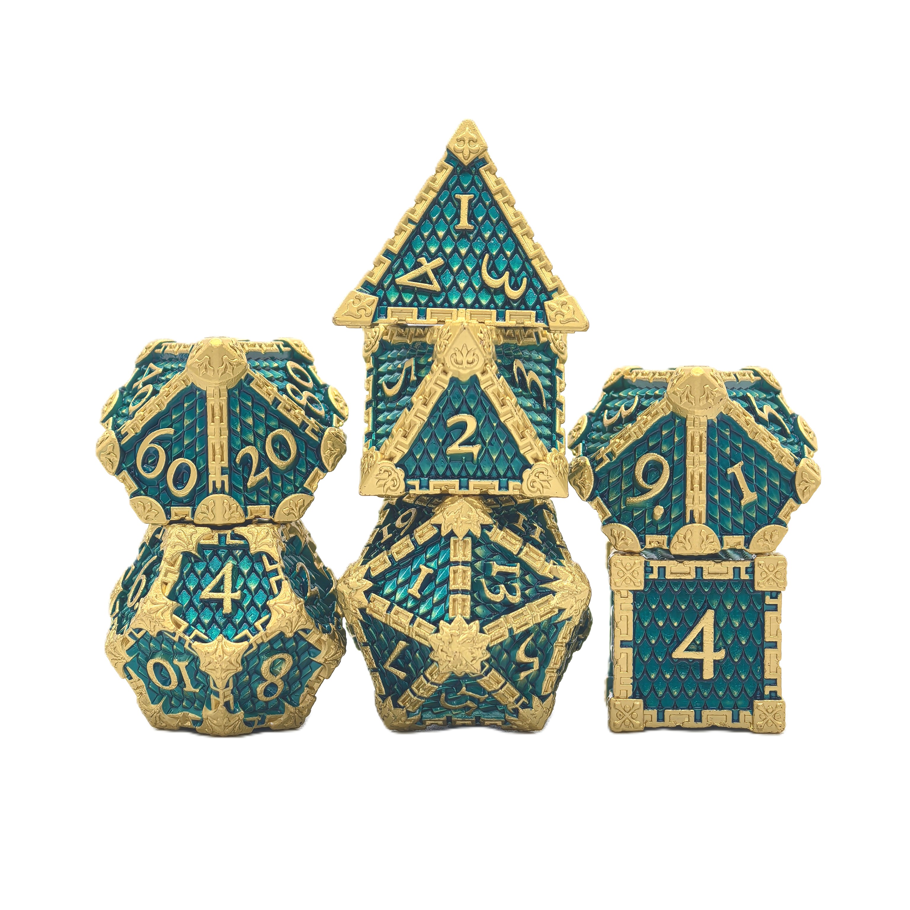 Dragon Scale Metal Dice Set