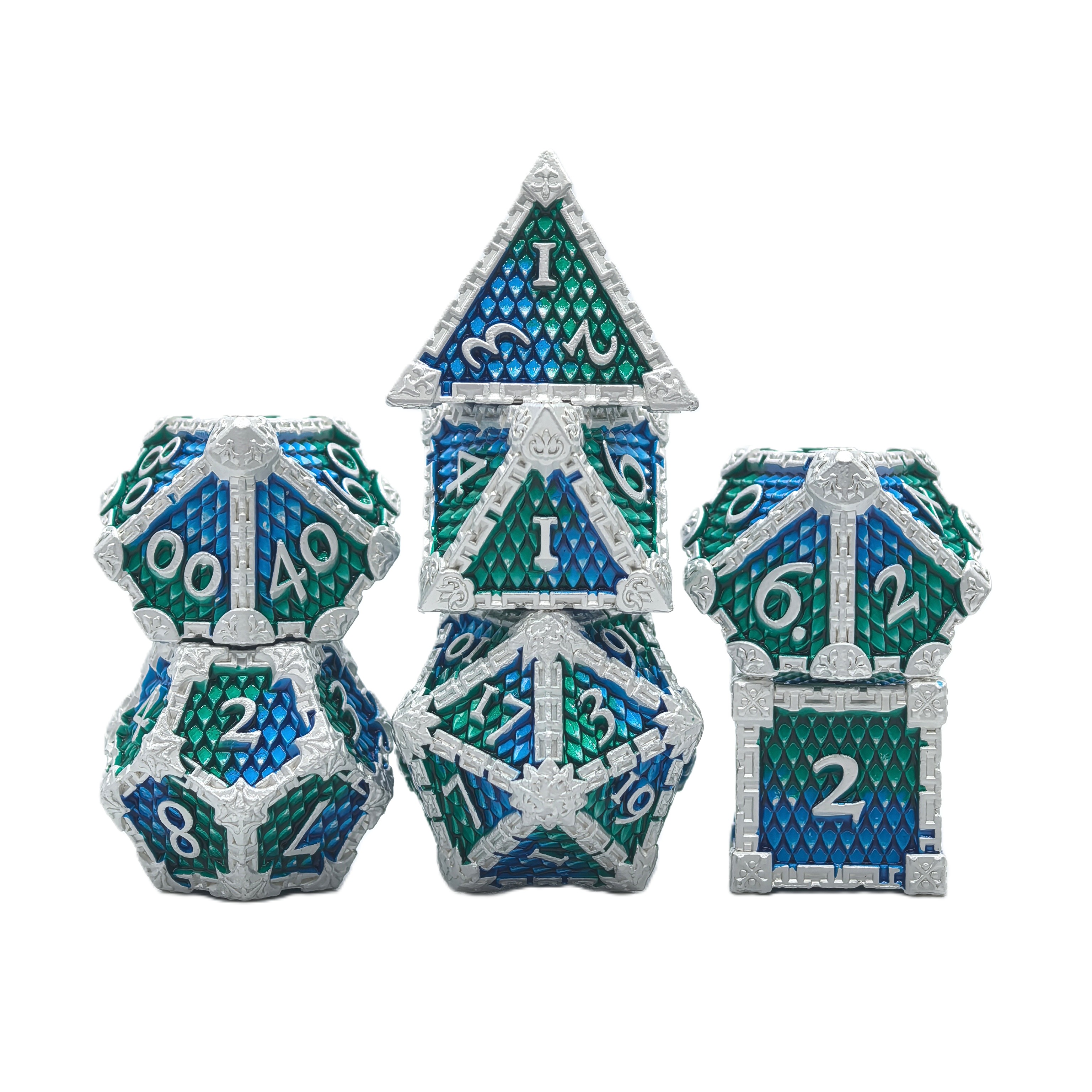 Dragon Scale Metal Dice Set