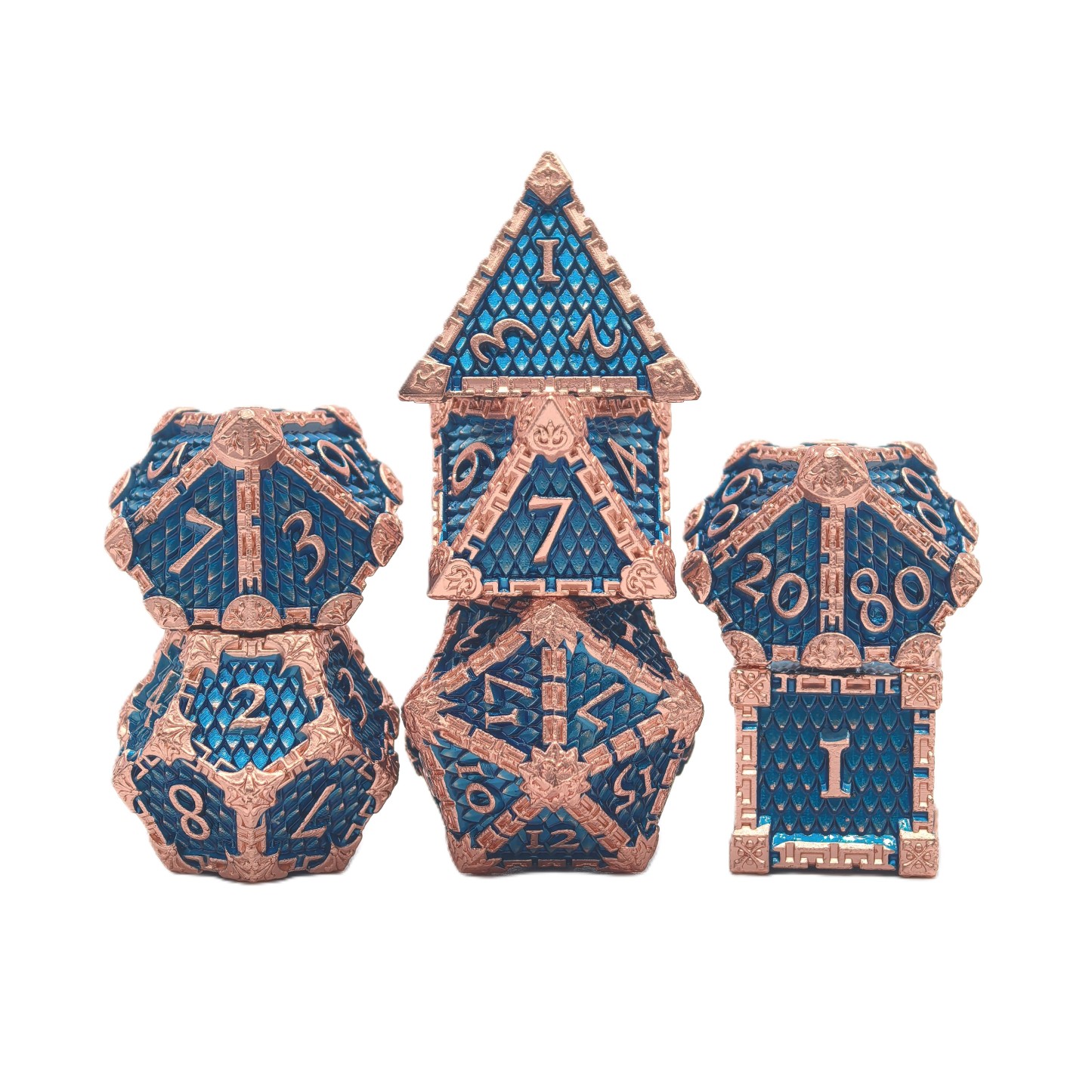 Dragon Scale Metal Dice Set