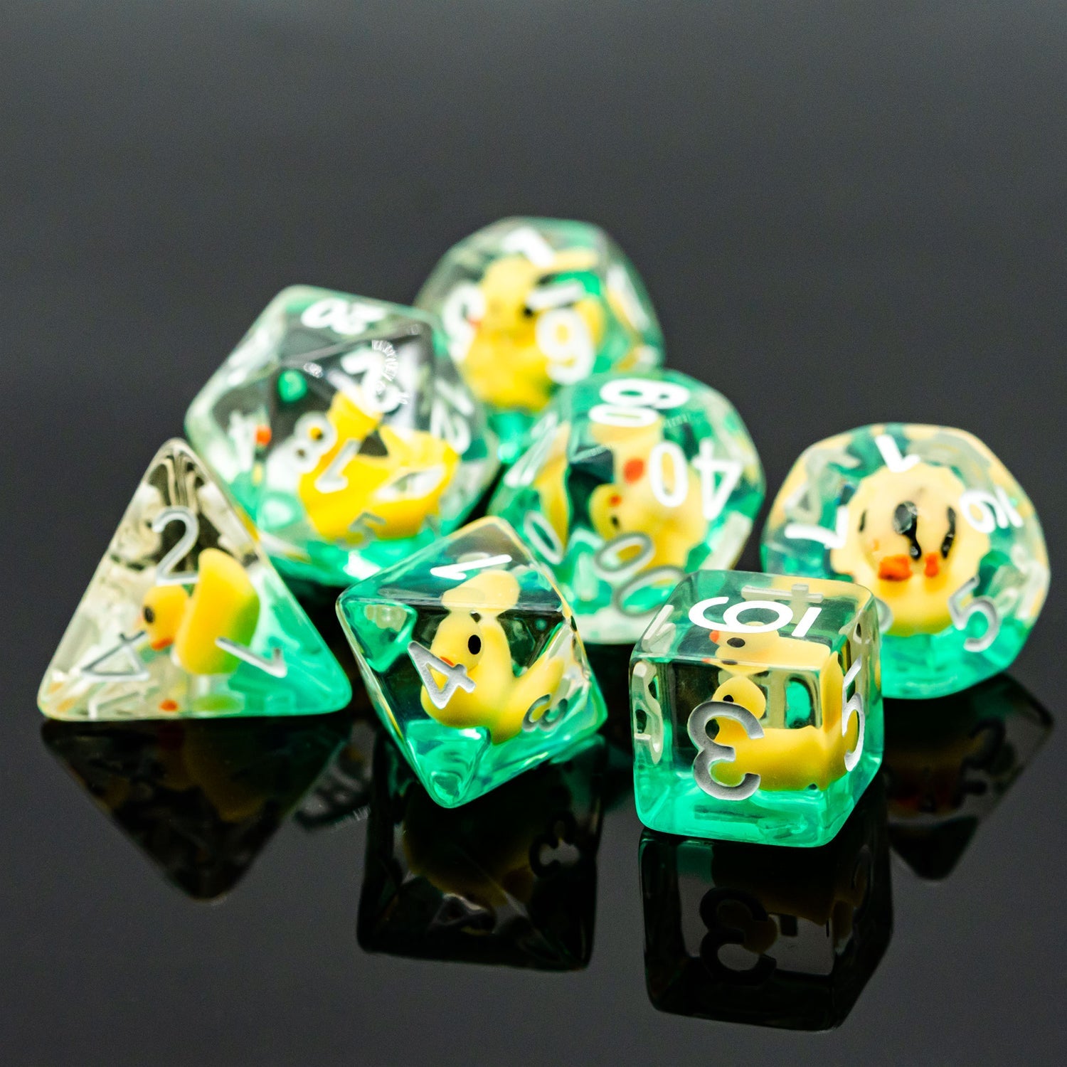 Duck Resin Dice Set (Give away a random Resin  Dice)