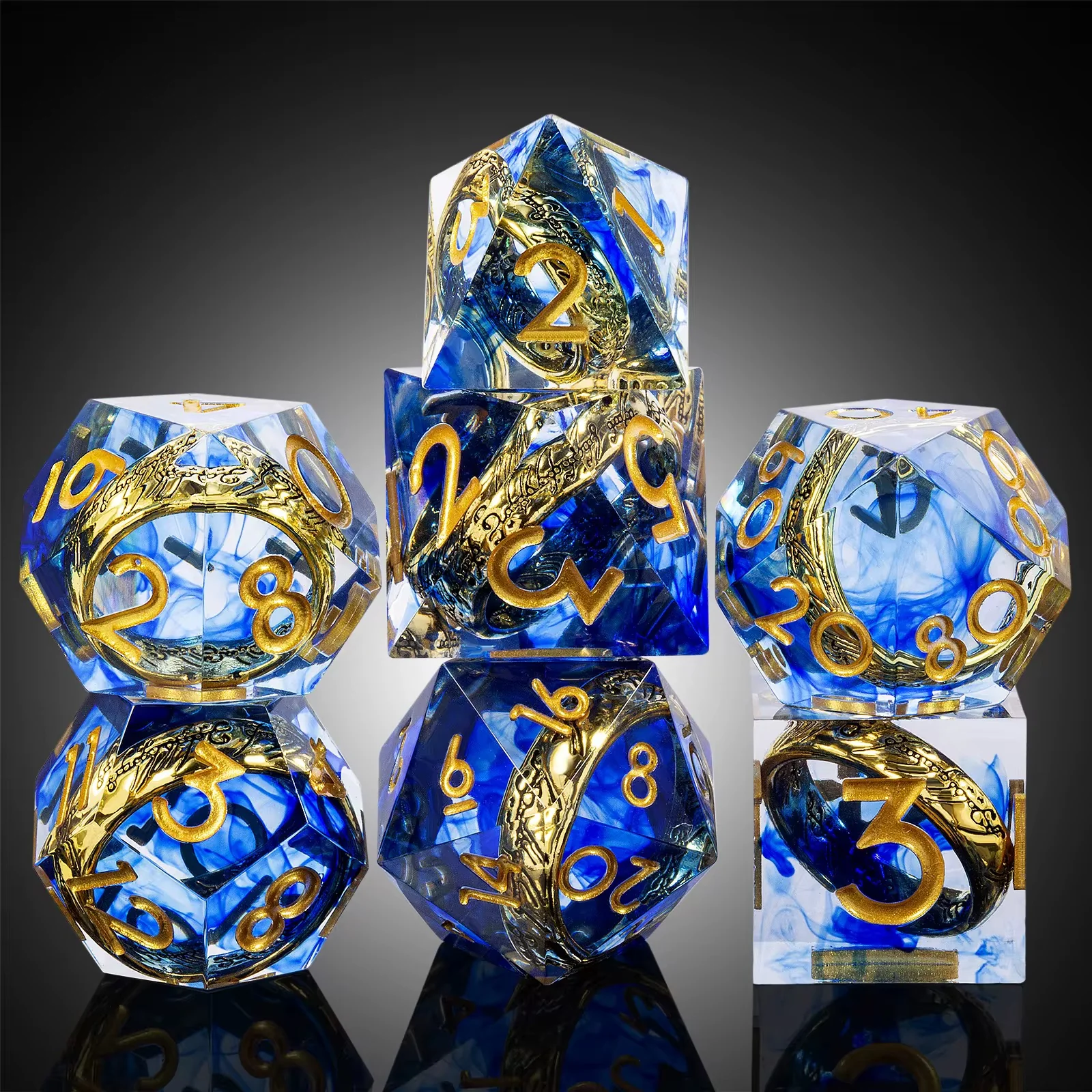 Ring of Tides – Floating Ring Dice Set