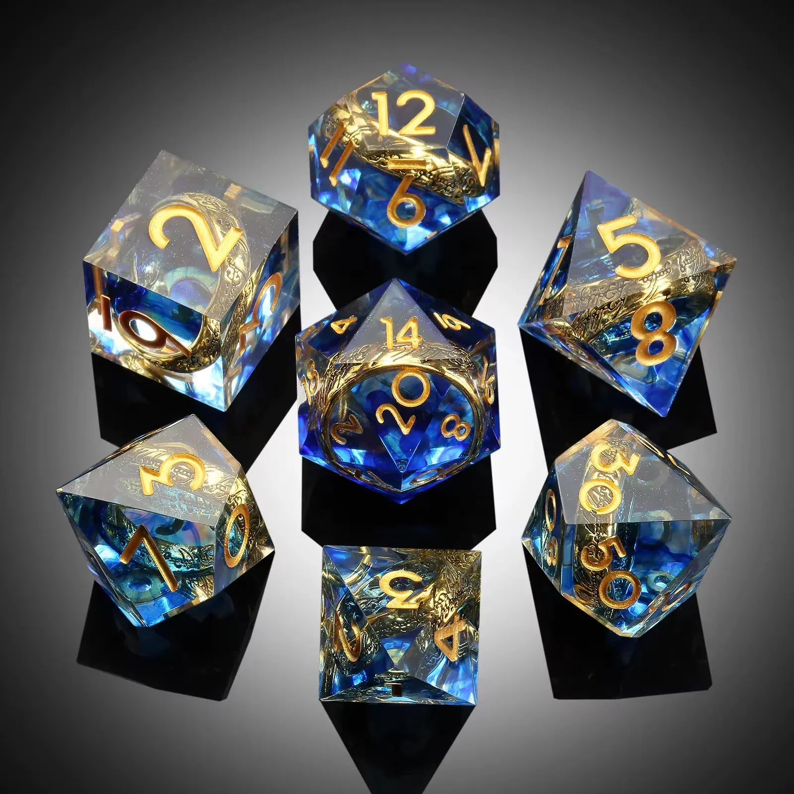 Ring of Tides – Floating Ring Dice Set