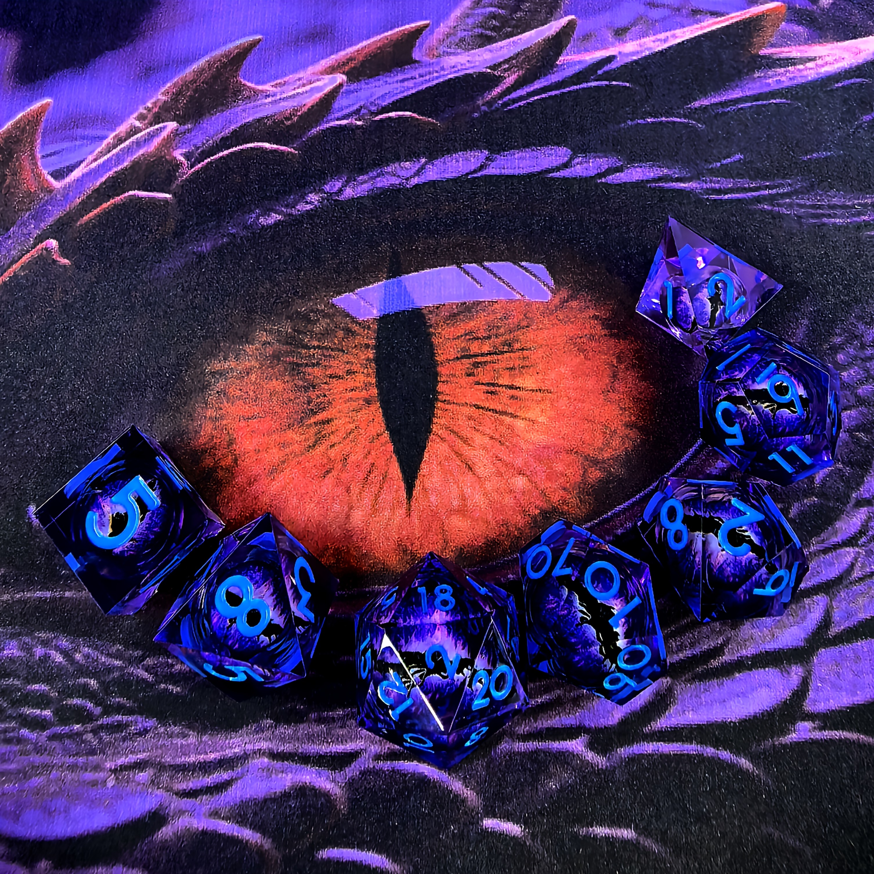 Dragon Eye DND Sharp Resin Liquid Dice