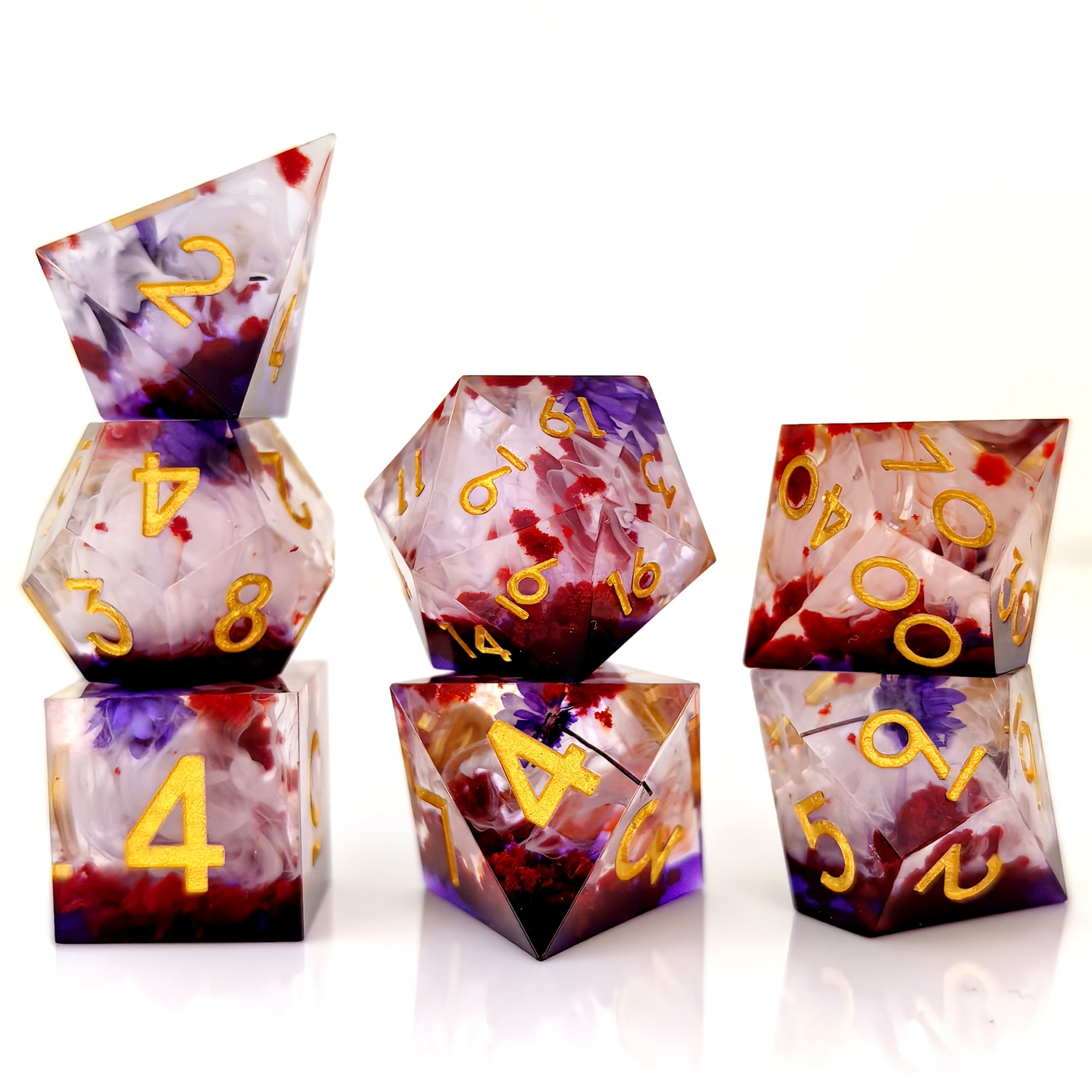 Universe Galaxy Resin Dice Set * Sharp Edge