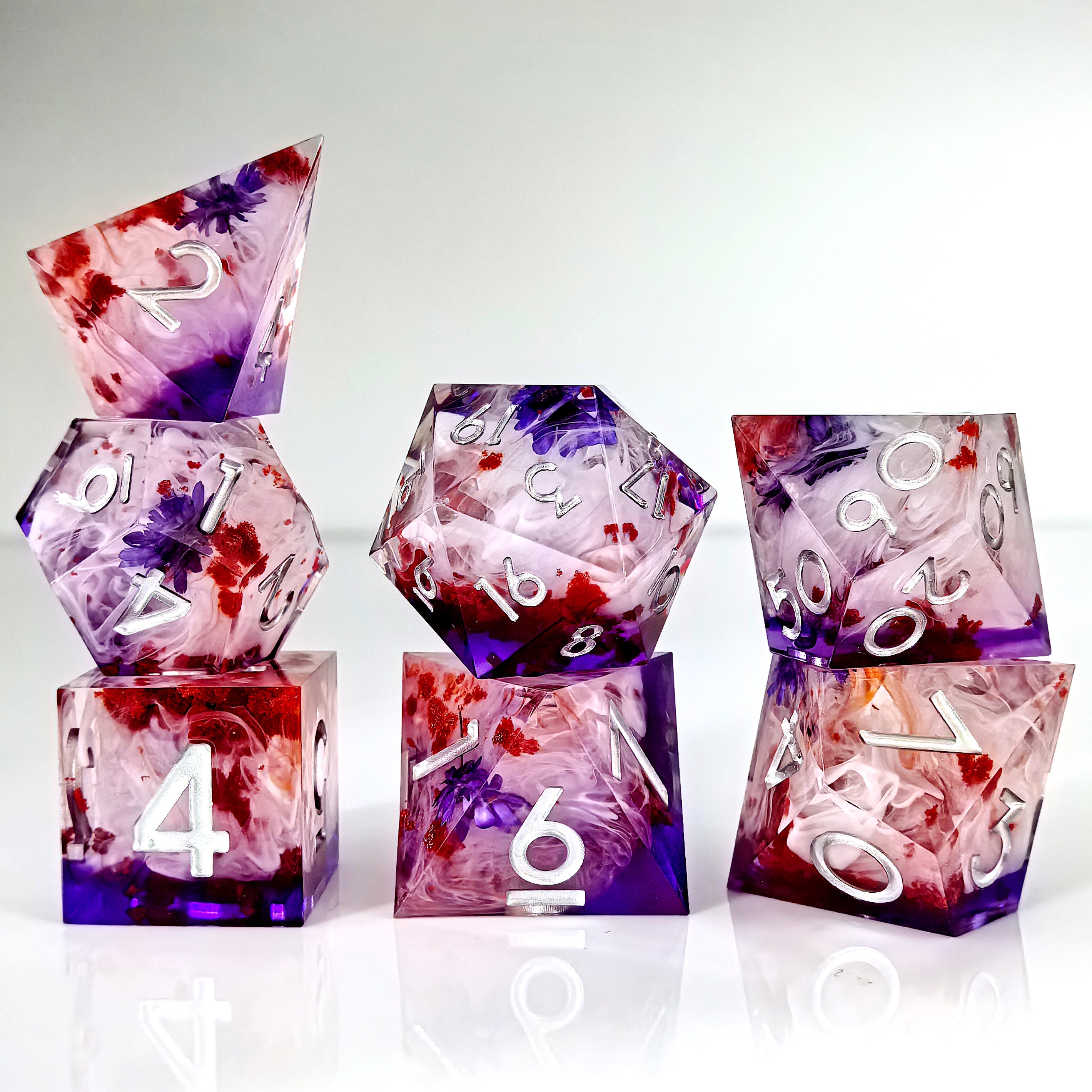 Universe Galaxy Resin Dice Set * Sharp Edge