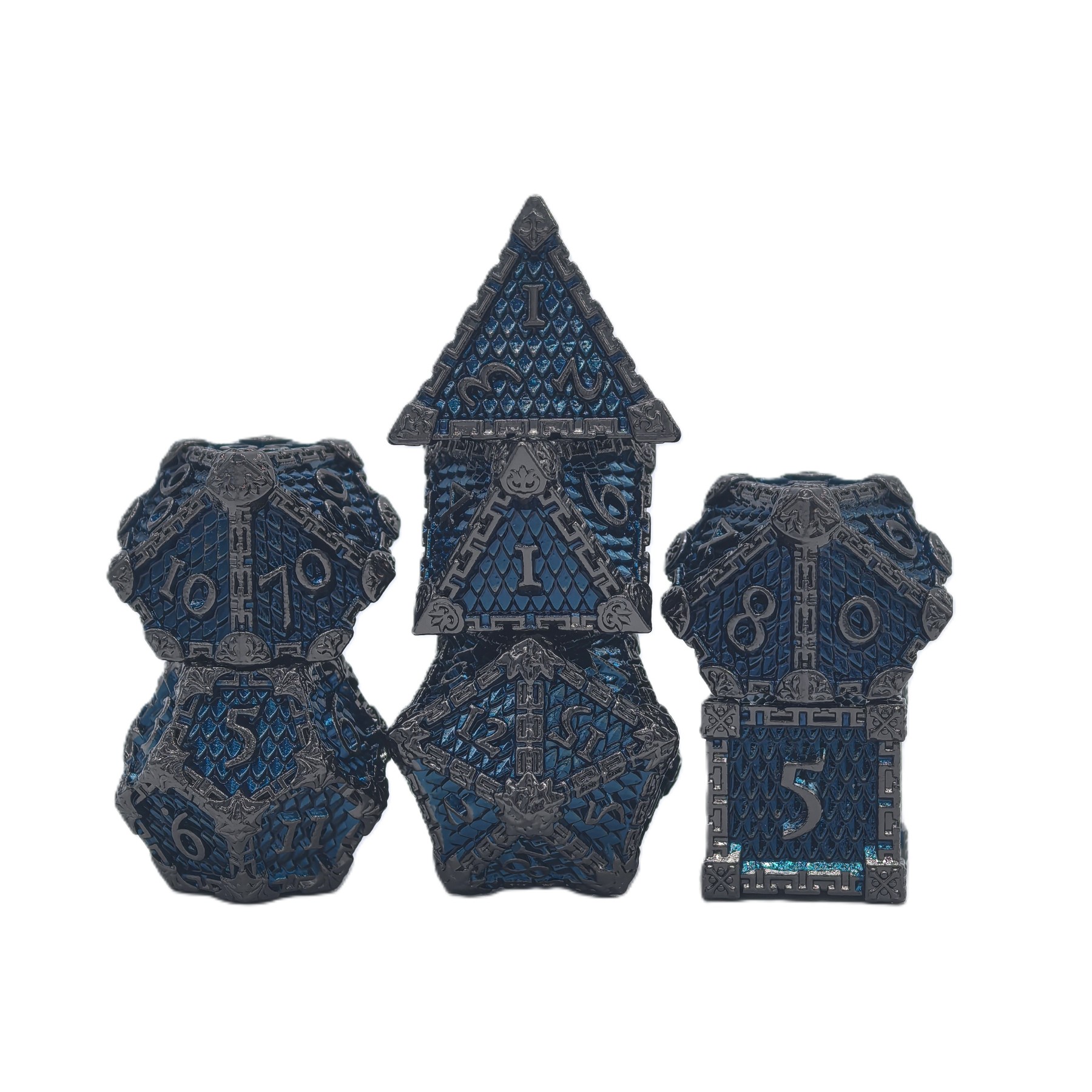 Dragon Scale Metal Dice Set