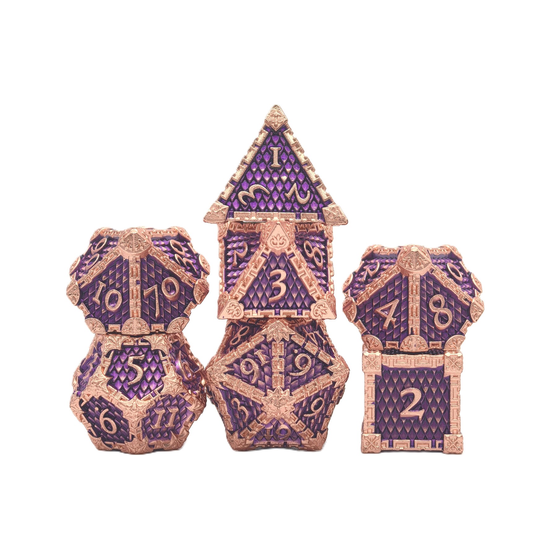 Dragon Scale Metal Dice Set