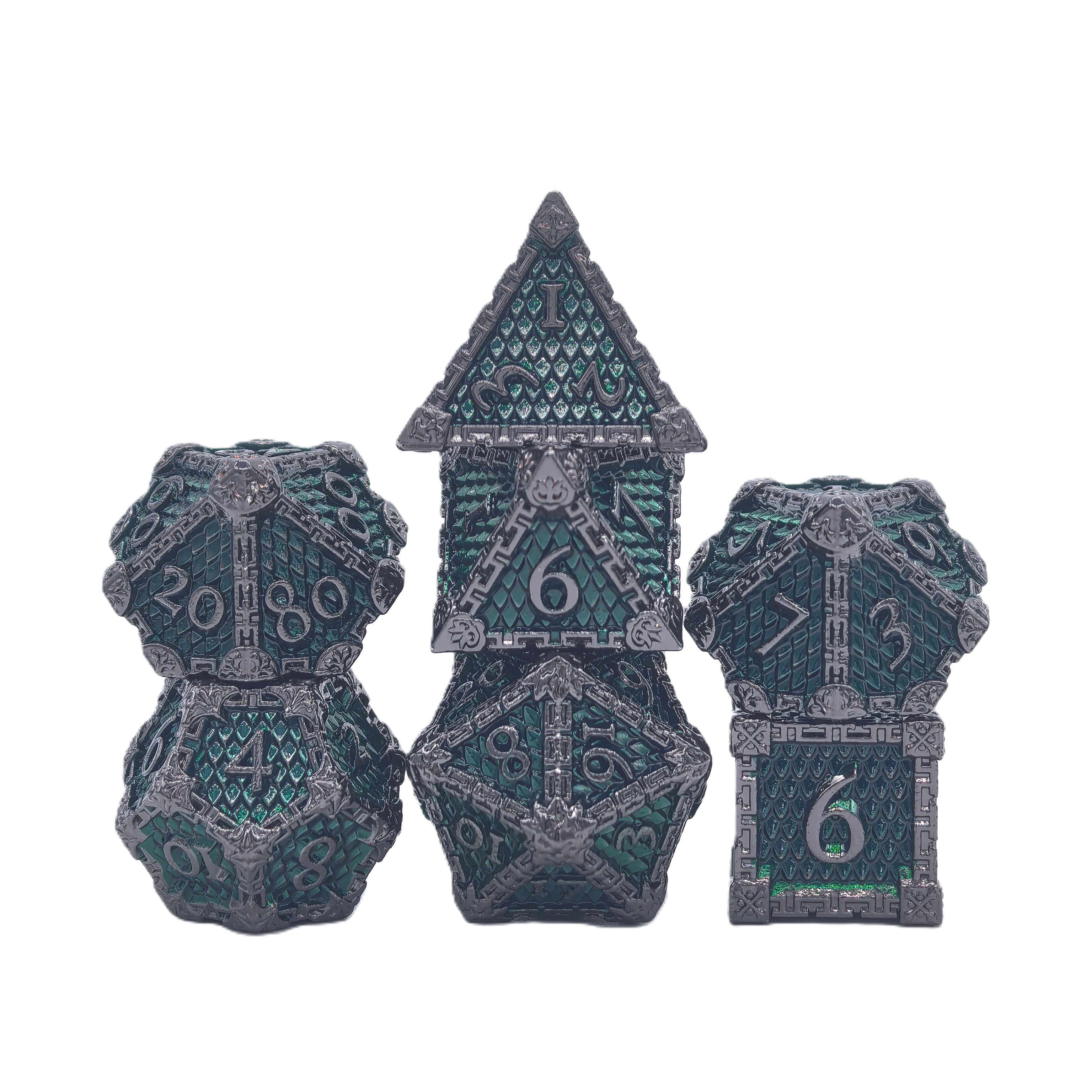 Dragon Scale Metal Dice Set