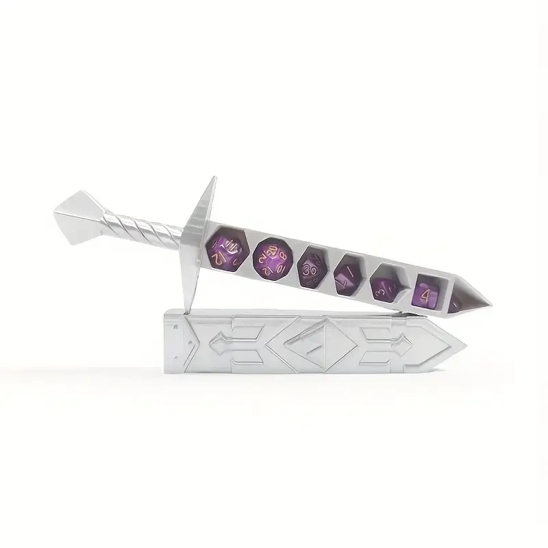 New D&D Miniature Silvery Dice Sword