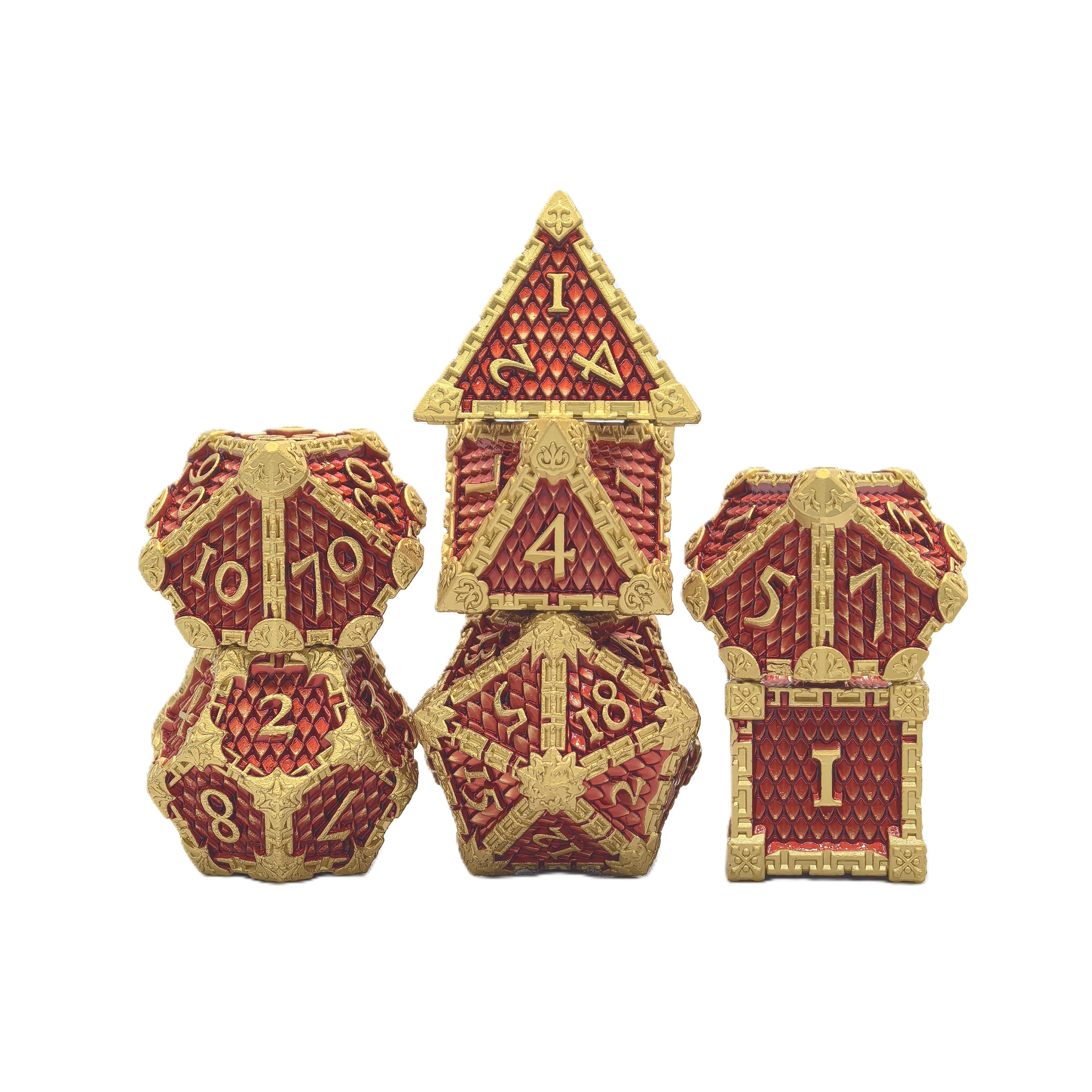 Dragon Scale Metal Dice Set
