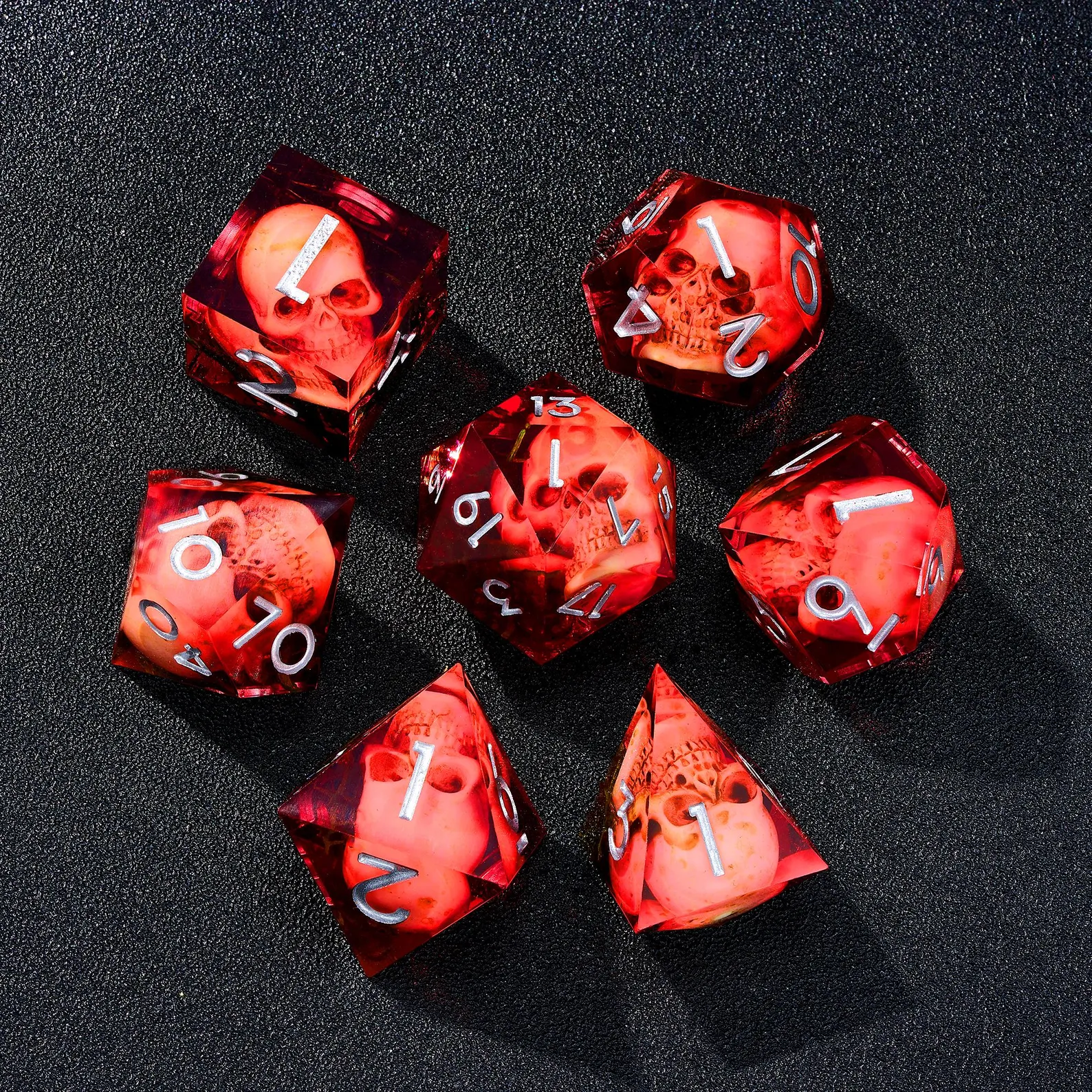 Blood Moss & Skull Dice Set