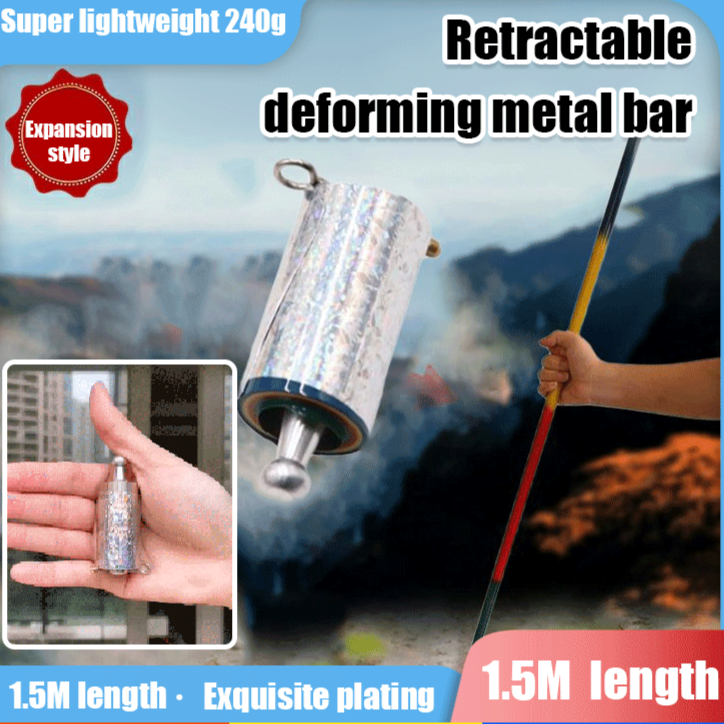 Telescopic deformation metal rod