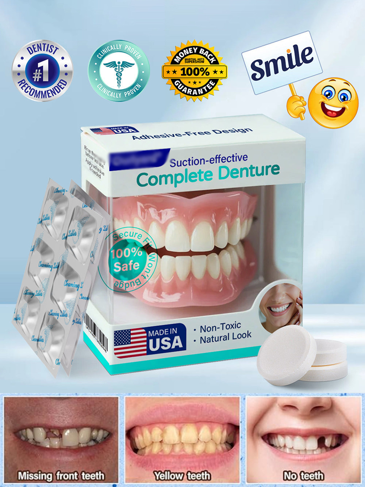 🦷The Smile Booster – Silicone Dentures – Will Instantly Make You Speak with More Confidence