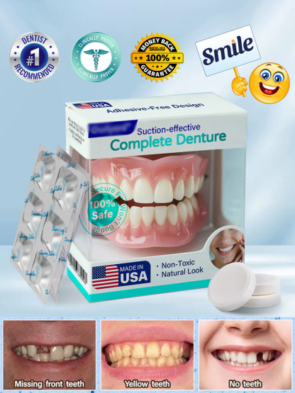 🦷The Smile Booster – Silicone Dentures – Will Instantly Make You Speak with More Confidence