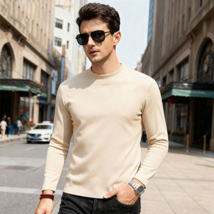 Men's double-sided German fleece turtleneck base layer shirt🧶-15°C to 15°C can withstand severe cold