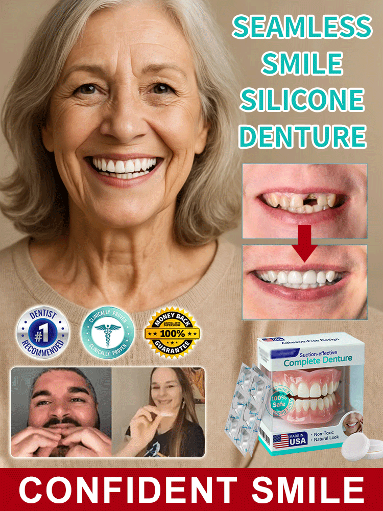 🦷The Smile Booster – Silicone Dentures – Will Instantly Make You Speak with More Confidence
