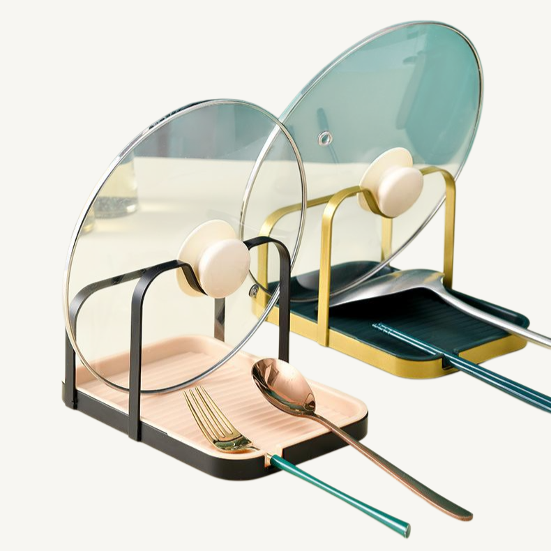 Punch-free pot lid rack