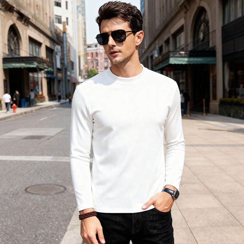 Men's double-sided German fleece turtleneck base layer shirt🧶-15°C to 15°C can withstand severe cold