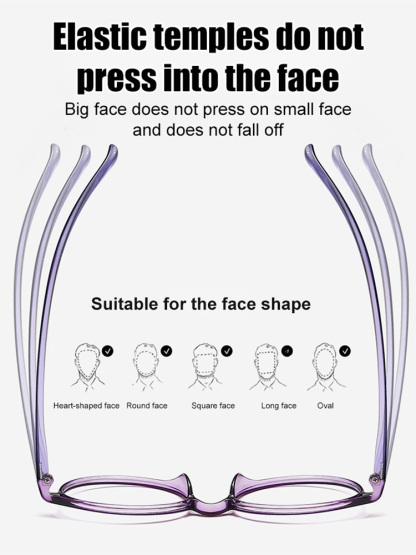 [HD Blue Light Blocking + Auto-Focus] 7g Ultra-Light Reading Glasses! Flexible temples for a wide range of face shapes