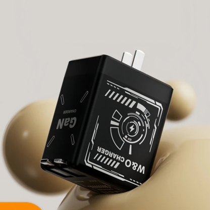 Comes with retractable data cable mobile phone fast charging head