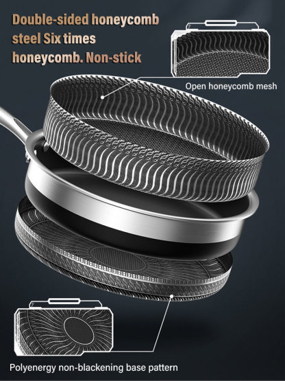 Germany made. Stainless steel frying pan✅ It won't rust or stick to the bottom for 50 years
