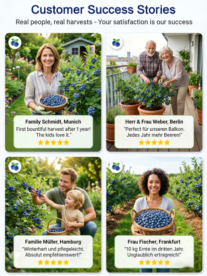 Mosel Premium Giant Blueberry 🫐 | Harvest as early as June | Hardy to -30°C | XXL yield up to 10kg per plant 🌱 100% organic
