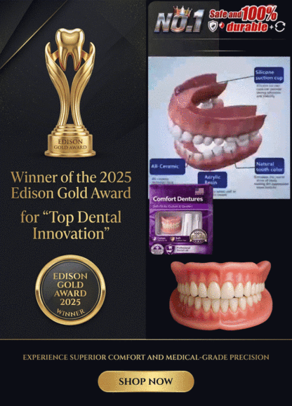 Confident Smile Full Mouth Denture Set🦷Medical-grade materials, professional dental laboratory formula