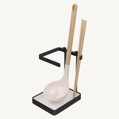 Kitchen countertop pot lid rack