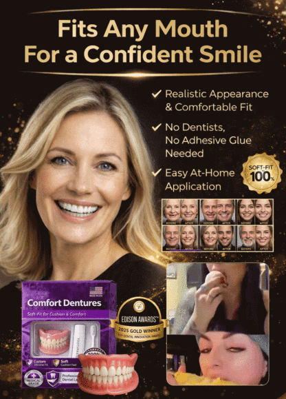 Confident Smile Full Mouth Denture Set🦷Medical-grade materials, professional dental laboratory formula