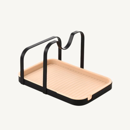 Punch-free pot lid rack