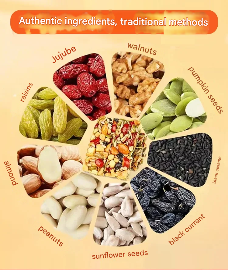 Mixed Nut Eight Treasure Handmade Quilted Cake 