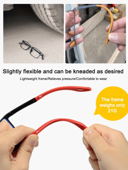 👑【Exclusive Patented Liquid Crystal Lens】Unlike ordinary blue light blocking glasses, no eye exam or prescription adjustment is needed. Instantly achieve high-definition vision, clear at both near and far distances, saving you expensive eye exams and gla