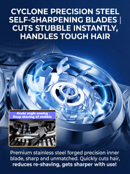 Seven-blade magnetic water-washable shaver🪒✂️One machine, multiple uses: shaving, facial shaving, and grooming all in one