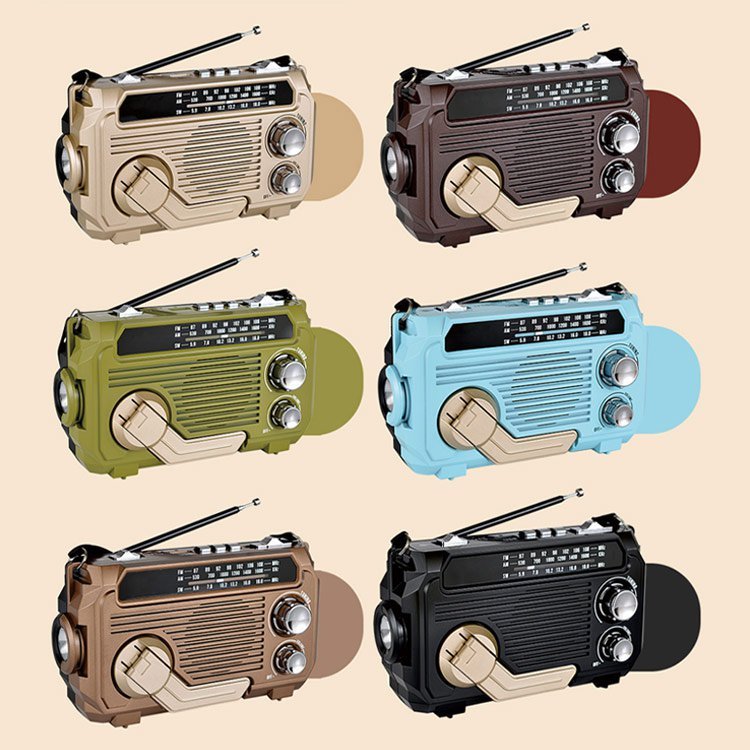 【Doomsday Survival Artifact】Integrates handheld charging, radio, lighting and solar charging into one