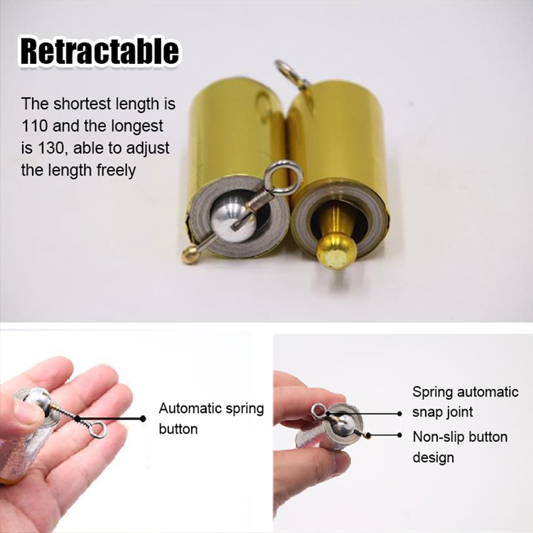 Telescopic deformation metal rod