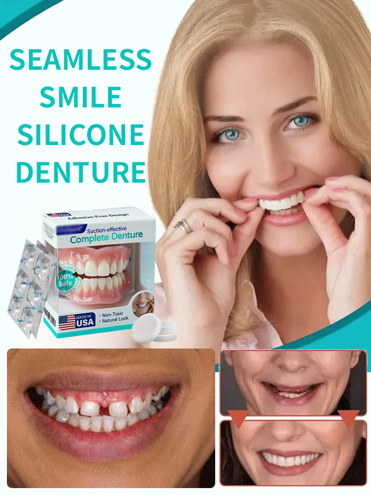 🦷The Smile Booster – Silicone Dentures – Will Instantly Make You Speak with More Confidence