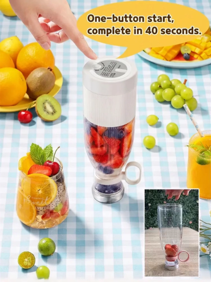 🥤Travel Mini Electric Juicer Cup – make fresh juice anytime, anywhere!🍹 Lightweight and portable, perfect for travel, gym, or office. Enjoy healthy drinks anytime, anywhere.✅ Official authentic product, quality guaranteed.