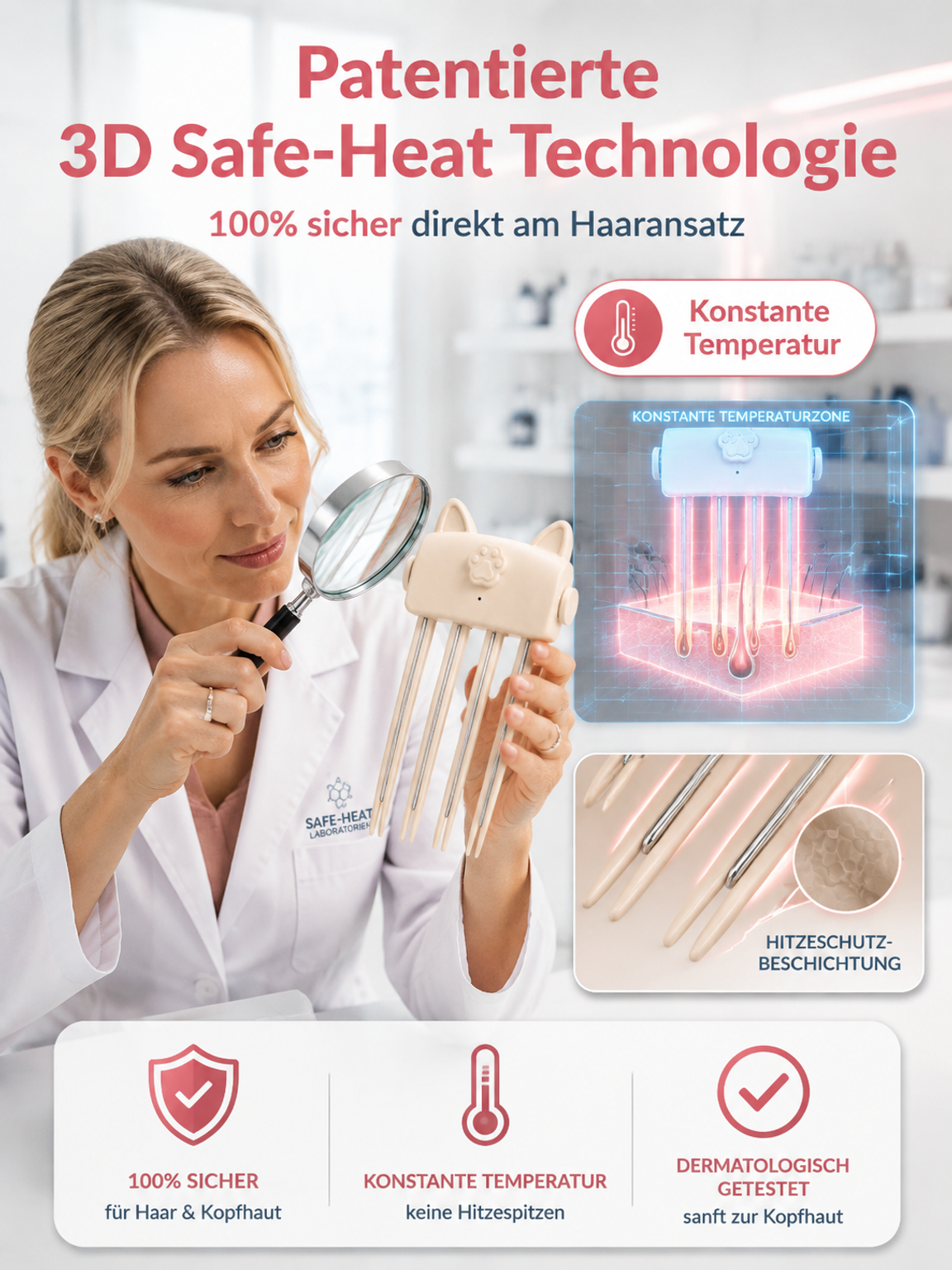 Auch Promi-Visagisten schwören darauf! Verleiht dem Haaransatz in nur 3 Sekunden mehr Volumen und kreiert mühelos einen natürlich hohen Haaransatz – ganz ohne Haarspray!