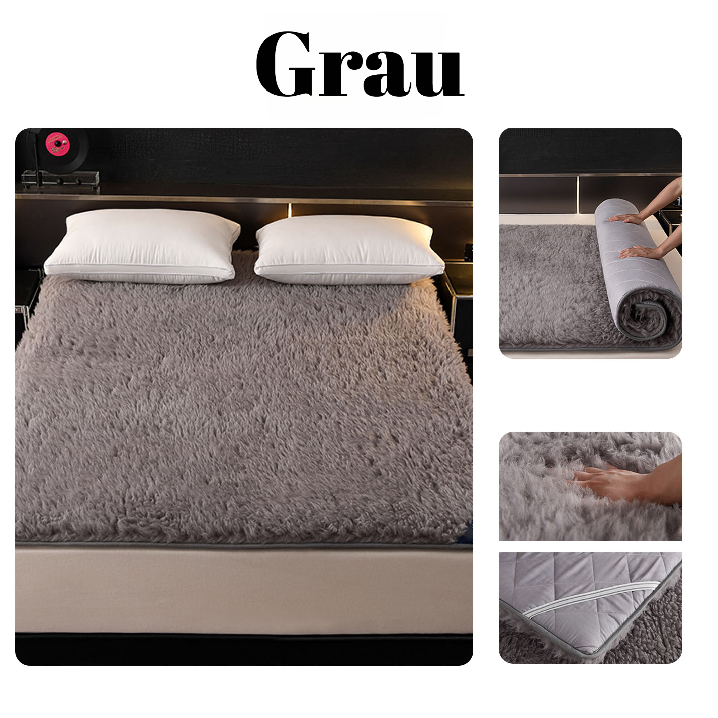 100% Australische reine Schafwolle AB doppelseitig verdickte Matratzenauflage