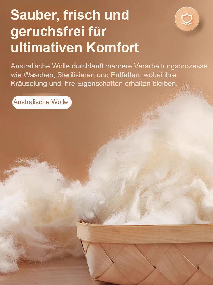 100% Australische reine Schafwolle AB doppelseitig verdickte Matratzenauflage