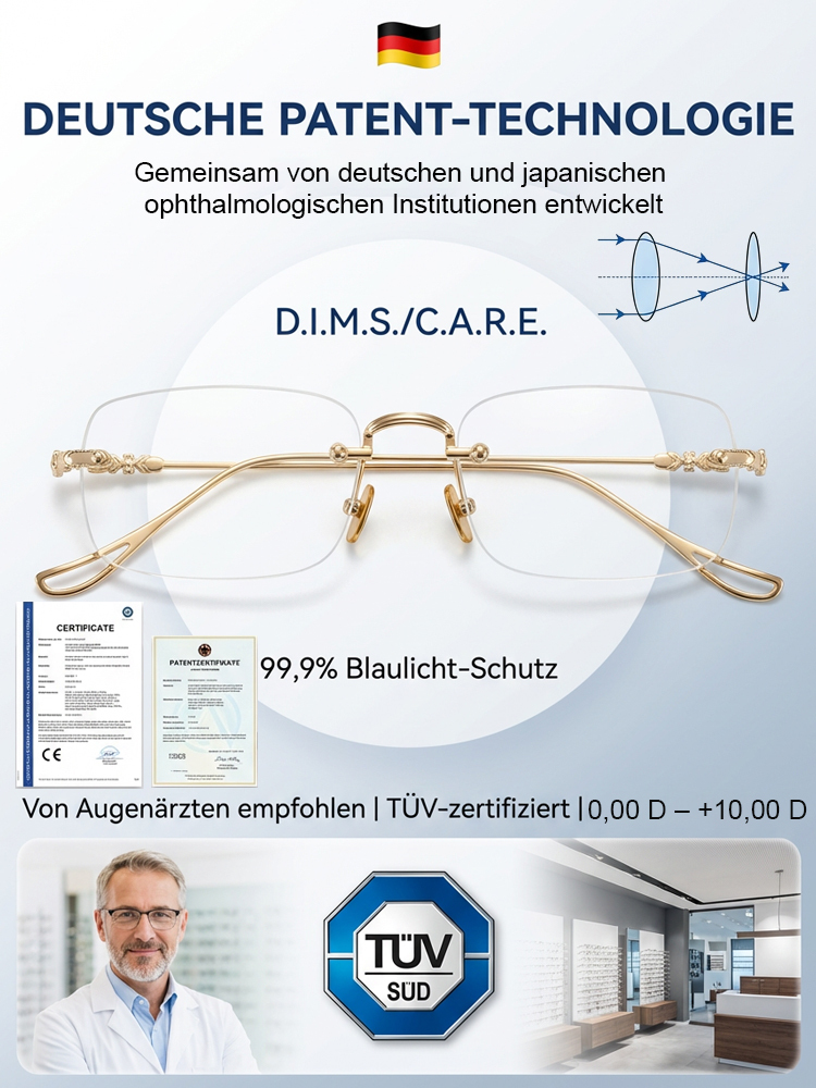 【Für kurze Zeit: 1 kaufen, 1 gratis】Lesebrille mit automatischem Zoom【+1,0 bis +7,0 Dioptrien】Für alle geeignet!