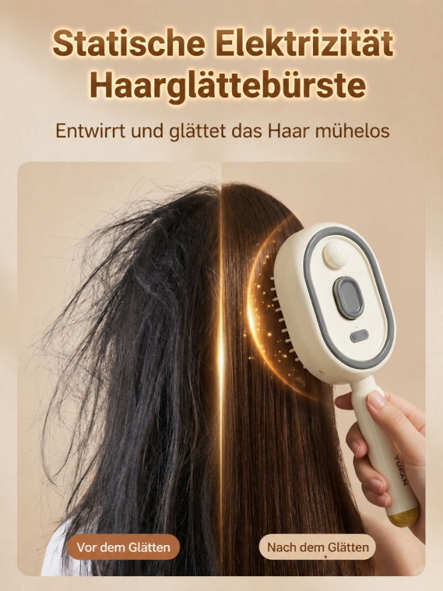 Ein multifunktionaler Haarpflegekamm mit ätherischen Ölen und Rotlichttherapie – für sofort glattes Haar, professionelle Kopfhautpflege, effektive Vorbeugung von Haarausfall und Förderung des Haarwachstums!