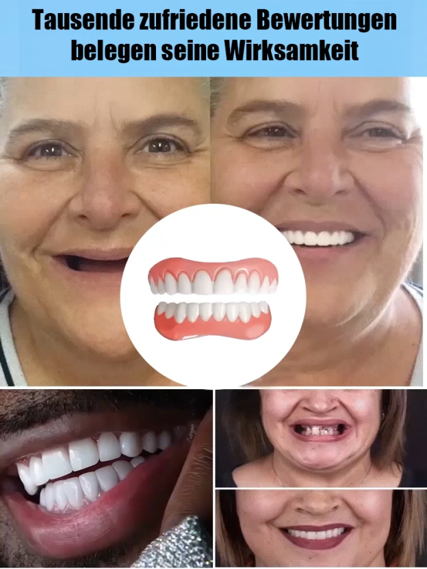 【🔥Nur für kurze Zeit: 1 kaufen, 1 gratis!🔥】[Hergestellt in den USA] Maßgefertigtes Komplett-Zahnprothesen-Set【👍Mehrfach zertifiziert, lebensmittelechte Materialien, sicher in der Anwendung! 👍】